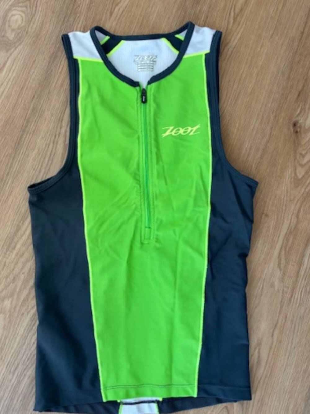 Zoot Performance Womens Bike Run Triathlon Sleeveless 1/2 Zip Tank EUC XS